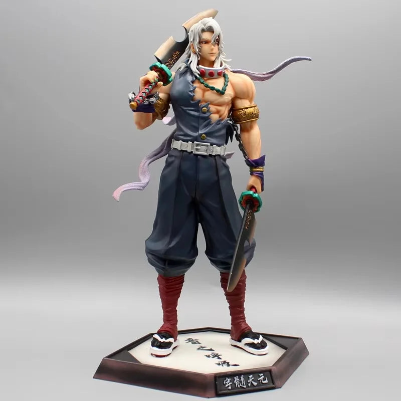 Anime Demon Slayer Figure Uzui Tengen Gk Statue Figurine Pvc Model Doll Collection Desktop Ornament Toys Birthday Gifts