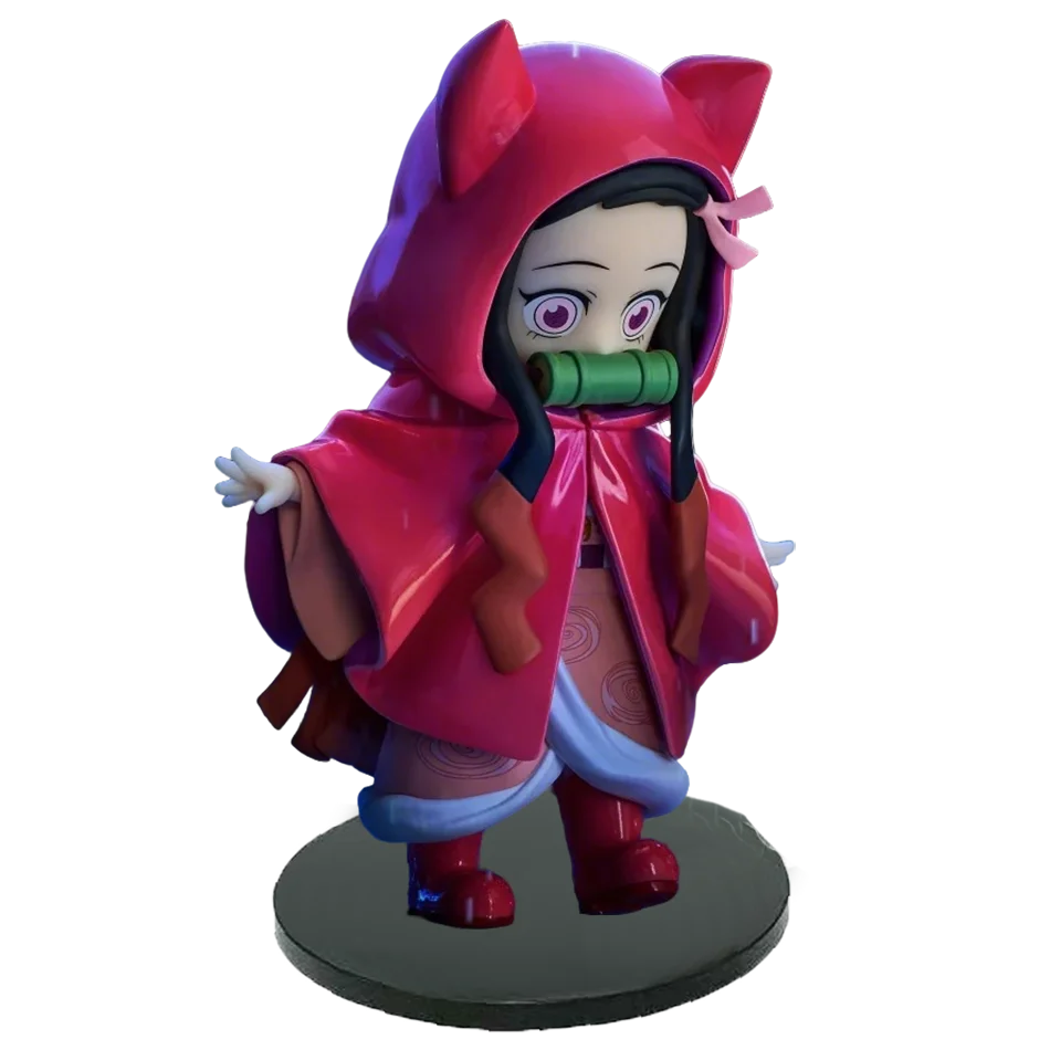New Anime Figure Demon Slayer Figures Kimetsu No Yaiba Doll Plum Rain Series Blind Box Figurine Warrior Action Figure Model Toys