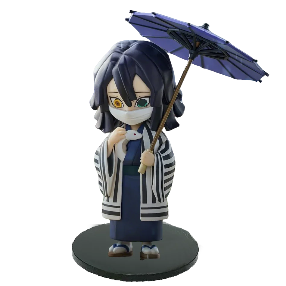 New Anime Figure Demon Slayer Figures Kimetsu No Yaiba Doll Plum Rain Series Blind Box Figurine Warrior Action Figure Model Toys