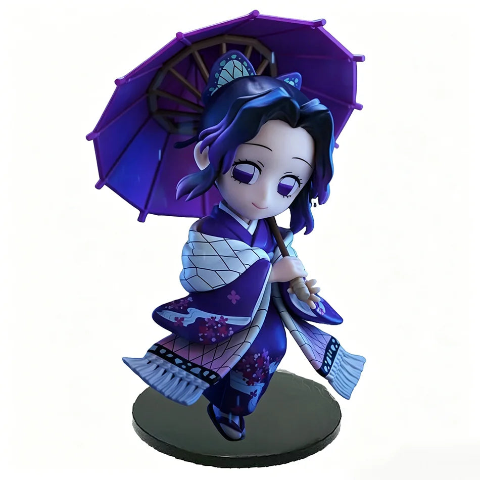 New Anime Figure Demon Slayer Figures Kimetsu No Yaiba Doll Plum Rain Series Blind Box Figurine Warrior Action Figure Model Toys