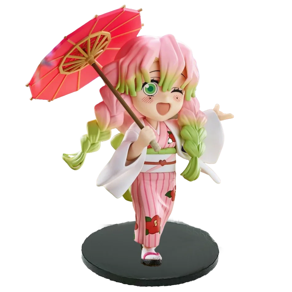 New Anime Figure Demon Slayer Figures Kimetsu No Yaiba Doll Plum Rain Series Blind Box Figurine Warrior Action Figure Model Toys