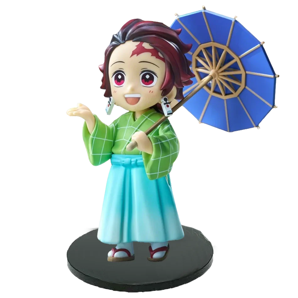 New Anime Figure Demon Slayer Figures Kimetsu No Yaiba Doll Plum Rain Series Blind Box Figurine Warrior Action Figure Model Toys