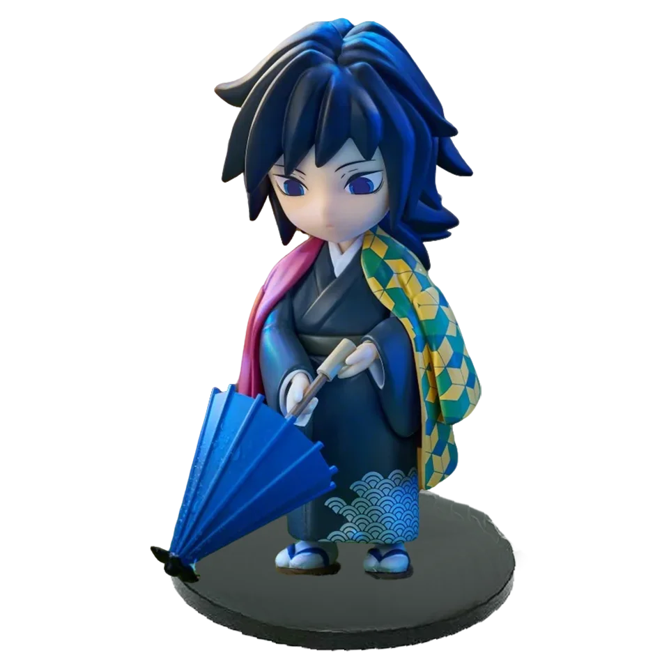 New Anime Figure Demon Slayer Figures Kimetsu No Yaiba Doll Plum Rain Series Blind Box Figurine Warrior Action Figure Model Toys
