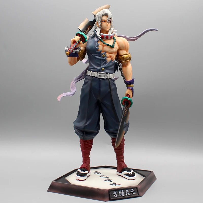 Anime Demon Slayer Figure Uzui Tengen Gk Statue Figurine Pvc Model Doll Collection Desktop Ornament Toys Birthday Gifts