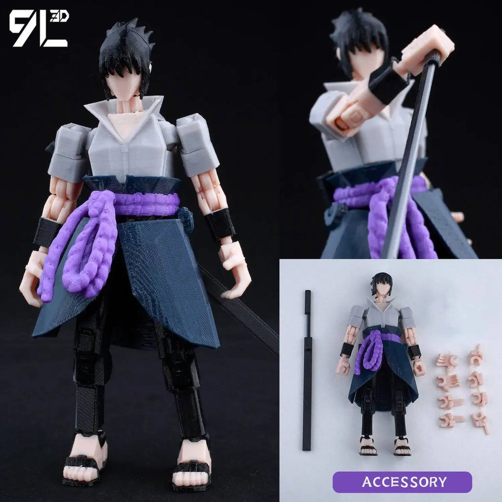 9L3D Printed Demon Slayer AKAZA Tanjiro Kamado Lucky Dummy 13 Movable Shapeshift Action Figures Mannequin Toys for Anime Fans