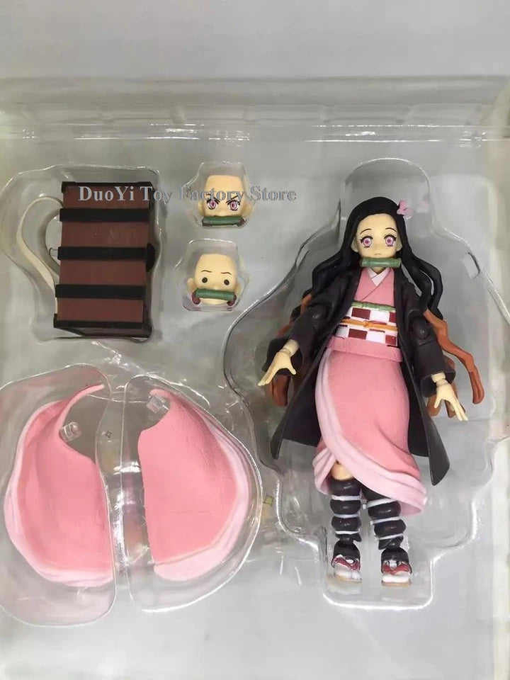 Figma Demon Slayer Figure Kimetsu no Yaiba Rengoku Kyoujurou 553 Tanjirou 498 Kamado Nezuko Kamado 508 Agatsuma Zenitsu 522 Toys